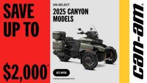 Read more about the article Can-Am – Save up to $2,000 on 2025 Canyon models