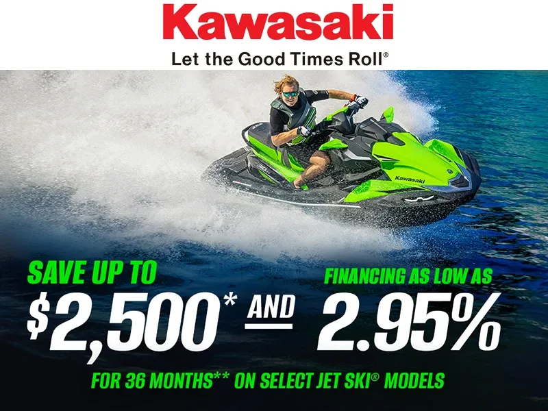 You are currently viewing Kawasaki – Save Up To $2,500* And Financing As Low As 2.95% For 36 Months** on Select Jet Ski® Models