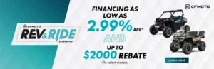 Read more about the article CFMOTO Rev&Ride ORV Financing Program