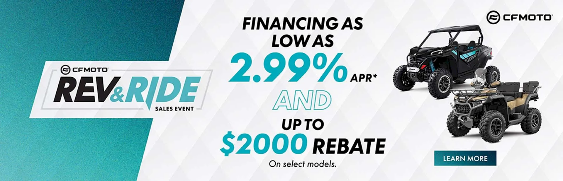 Read more about the article CFMOTO Rev&Ride ORV Financing Program