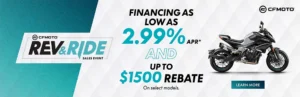 Read more about the article CFMOTO Rev&Ride MCY Financing Program