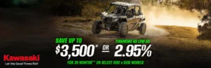 Read more about the article SAVE UP TO $3,500* AND FINANCING AS LOW AS 2.95% FOR 36 MONTHS** ON SELECT RIDGE / RIDGE XR MODELS